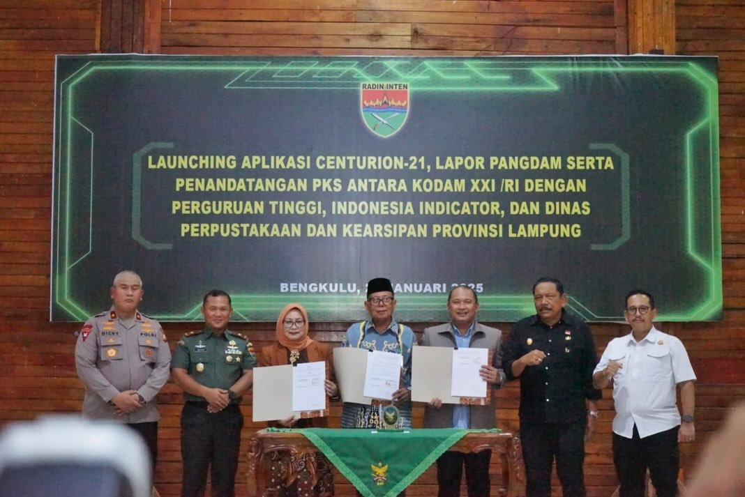 Aplikasi Centurion-21 Diluncurkan, Bengkulu Perkuat Basis Data Pangan Berbasis Teknologi