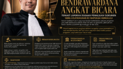 Dilapor ke Polda Dugaan Pemalsuan Dokumen, Bendrawardana Soroti Putusan Tanah yang Sudah Inkracht