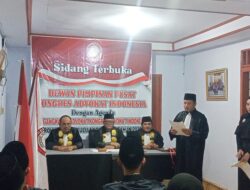 KAI Bengkulu Lantik Delapan Advokat Baru, Ditekankan Jaga Integritas dan Kode Etik