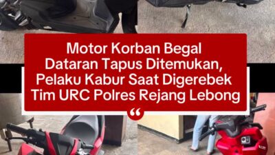 Jejak Begal Dataran Tapus Terendus, Motor Korban Ditemukan di Lebong